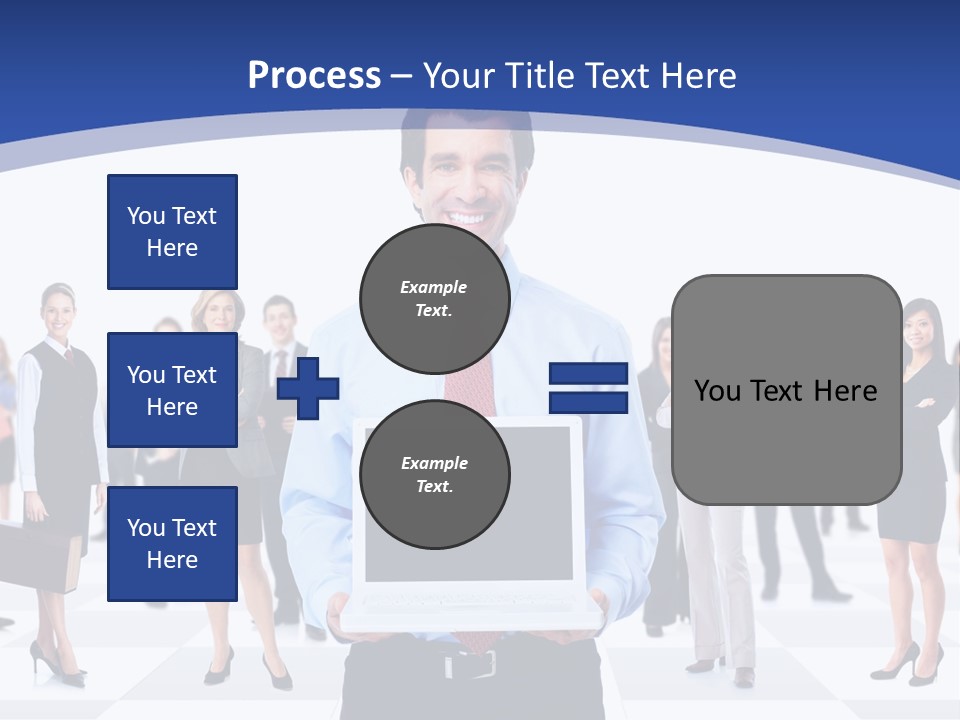 Educated Working Businesswoman PowerPoint Template