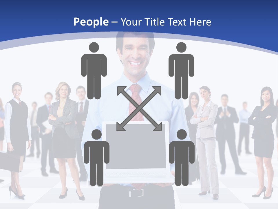 Educated Working Businesswoman PowerPoint Template