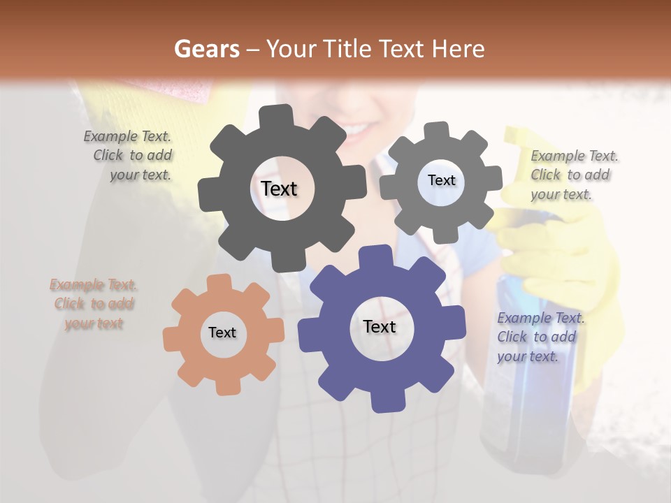 Service Adult Housework PowerPoint Template