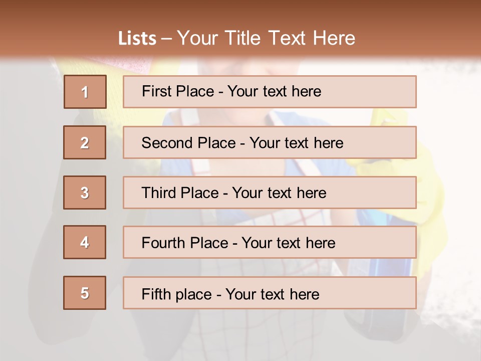 Service Adult Housework PowerPoint Template