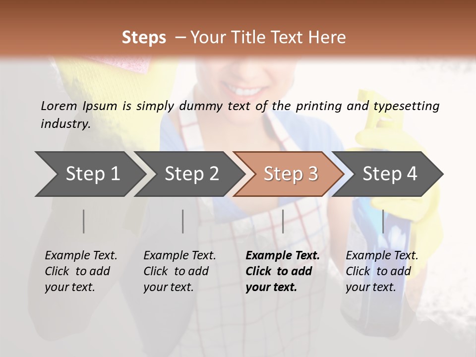 Service Adult Housework PowerPoint Template