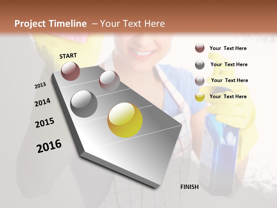 Service Adult Housework PowerPoint Template