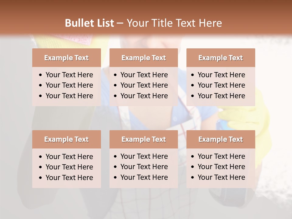 Service Adult Housework PowerPoint Template