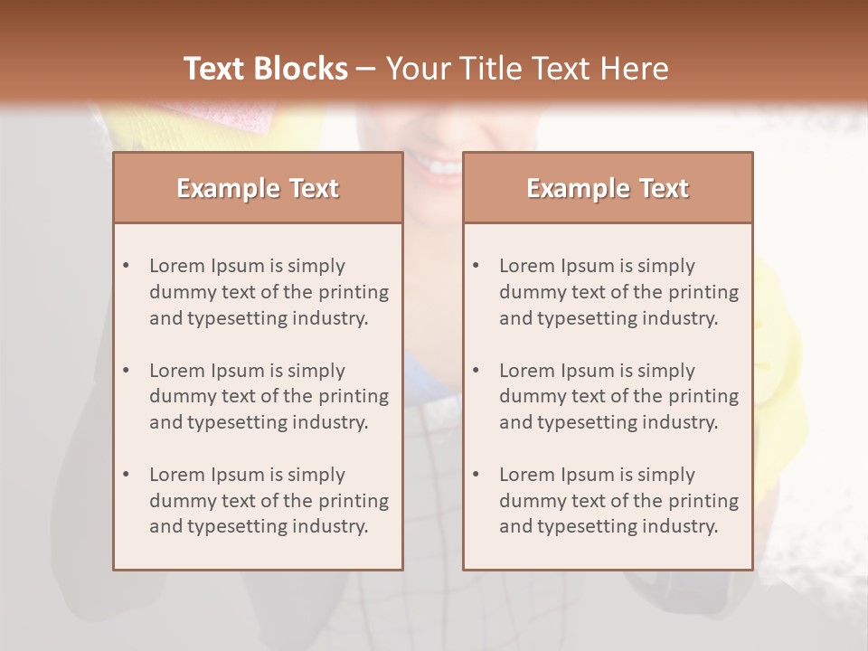 Service Adult Housework PowerPoint Template