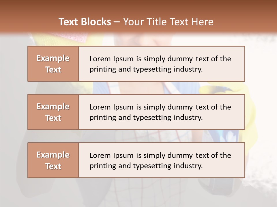 Service Adult Housework PowerPoint Template