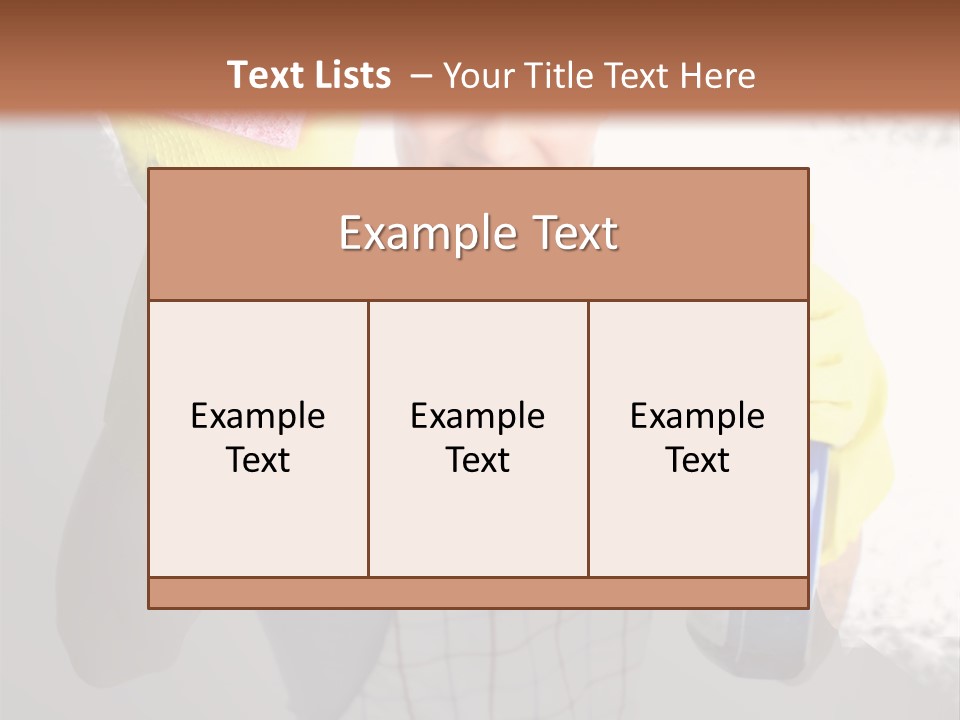 Service Adult Housework PowerPoint Template