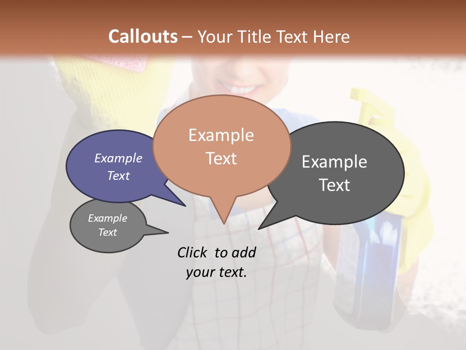 Service Adult Housework PowerPoint Template