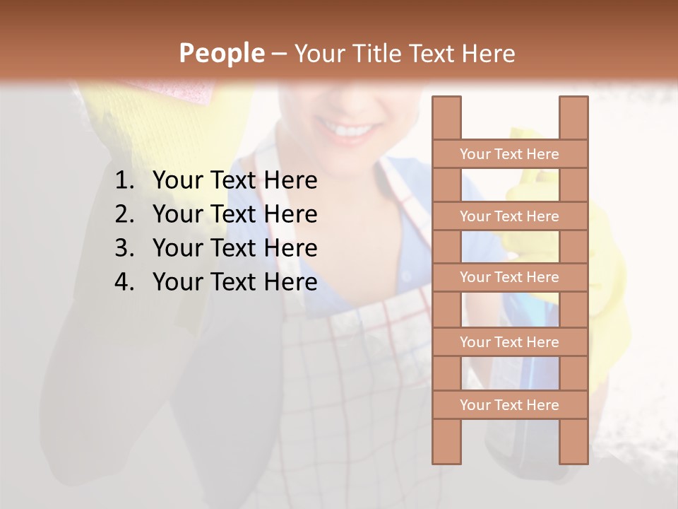 Service Adult Housework PowerPoint Template