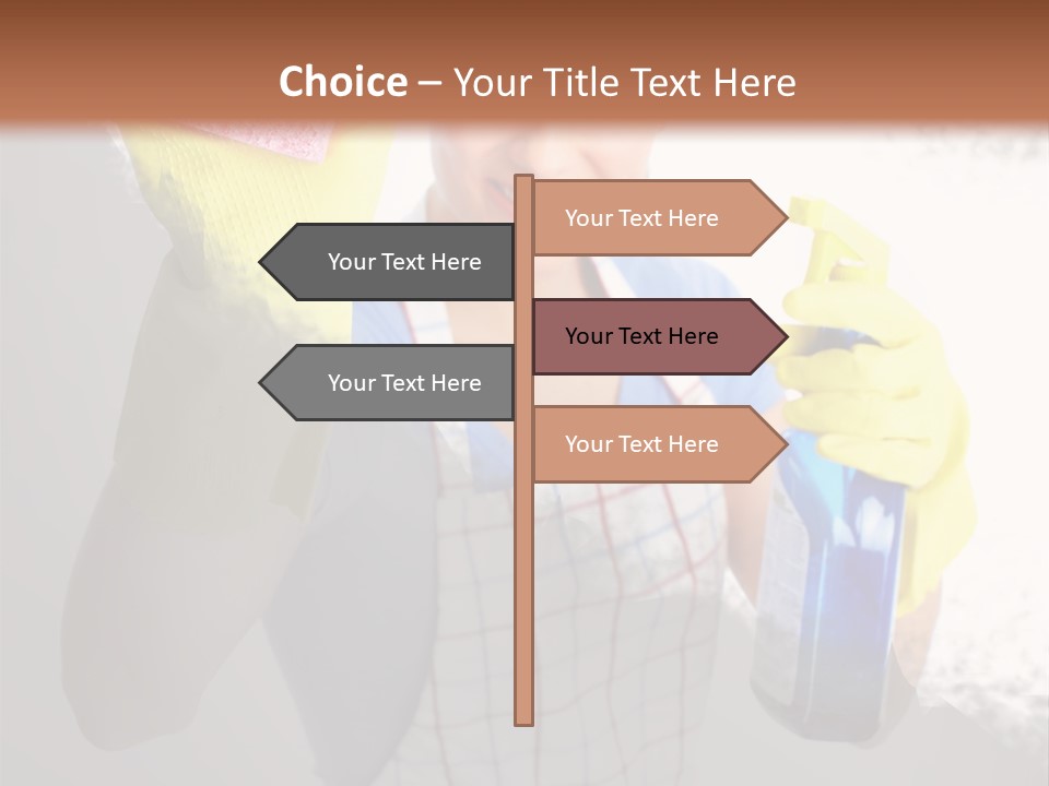 Service Adult Housework PowerPoint Template