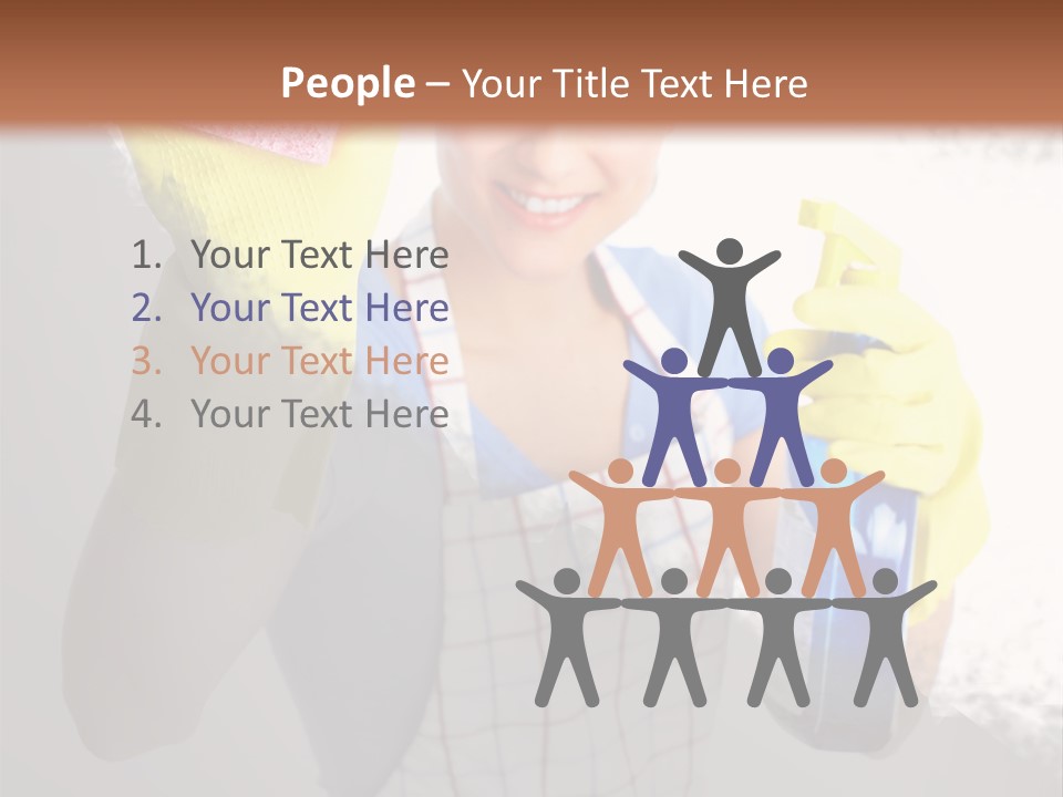 Service Adult Housework PowerPoint Template