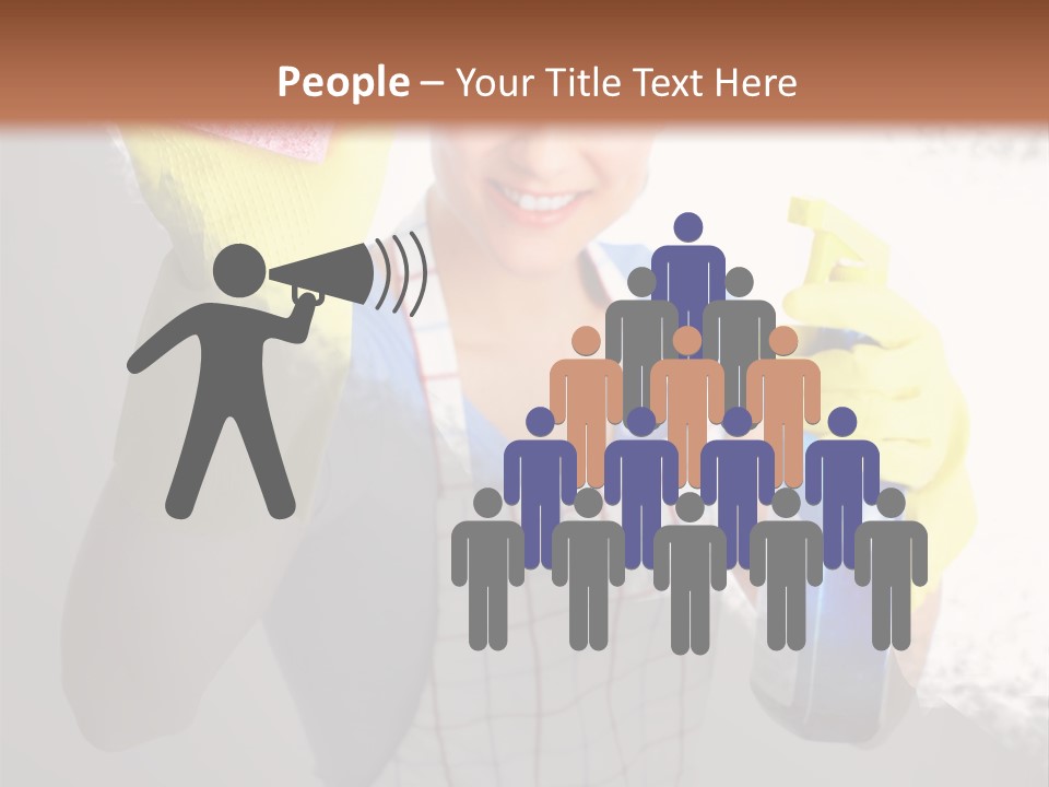 Service Adult Housework PowerPoint Template