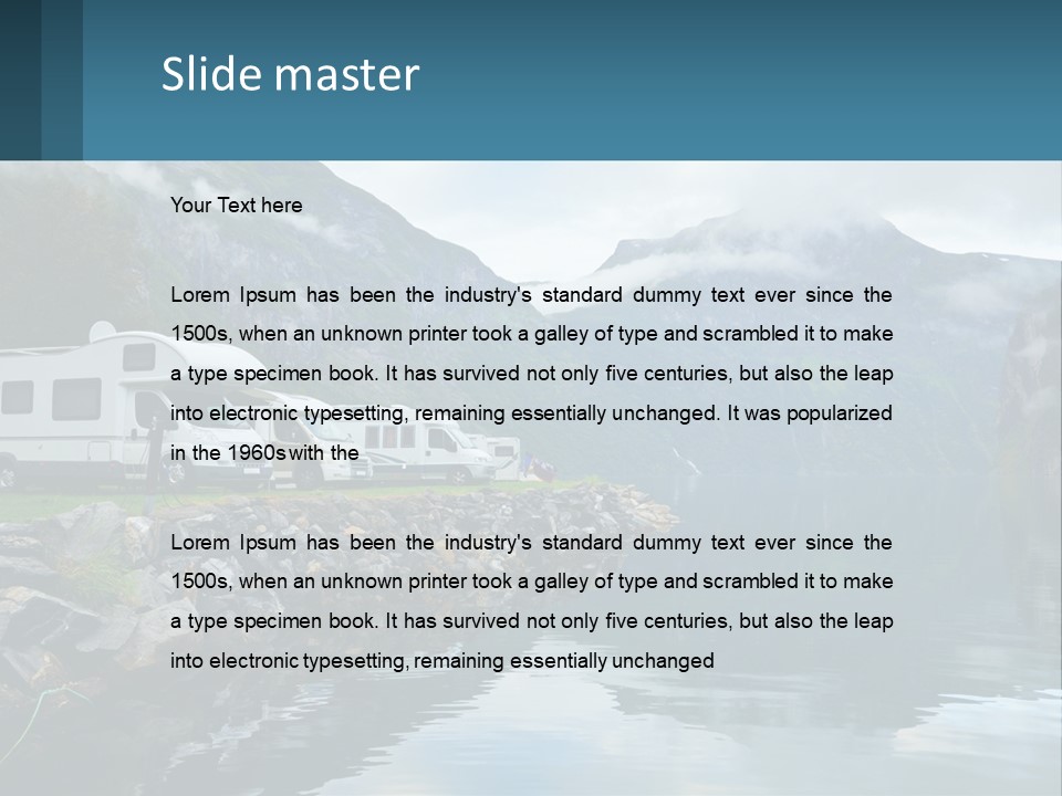 Automobile Geiranger Travel PowerPoint Template