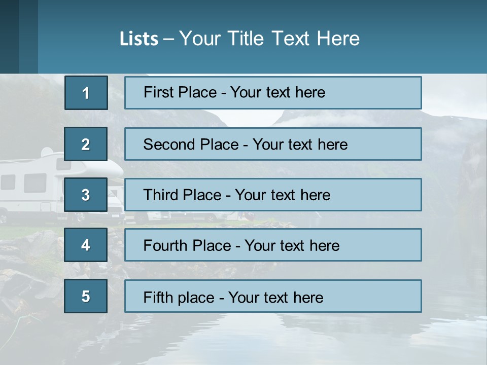Automobile Geiranger Travel PowerPoint Template