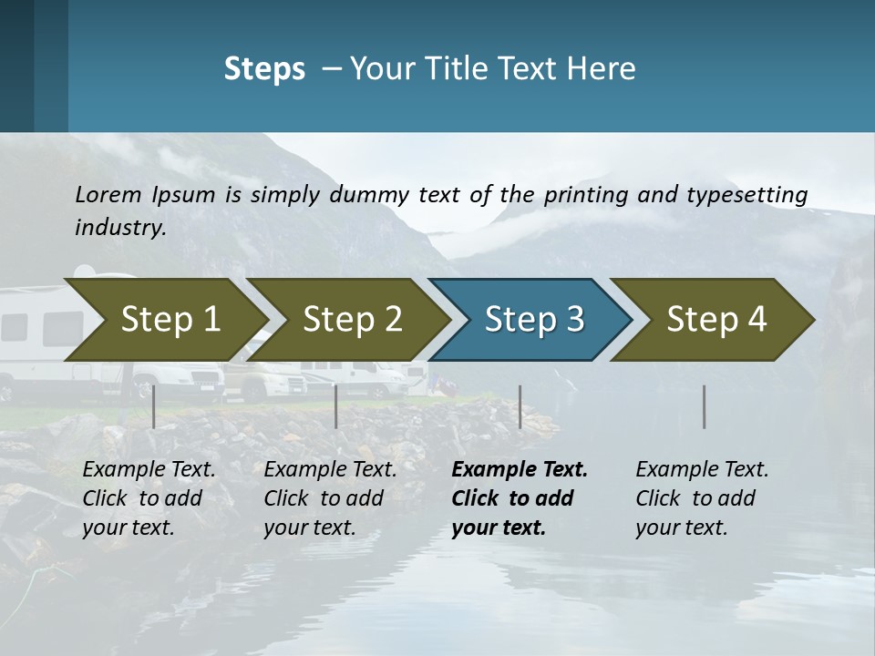 Automobile Geiranger Travel PowerPoint Template