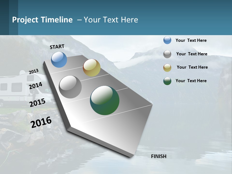 Automobile Geiranger Travel PowerPoint Template