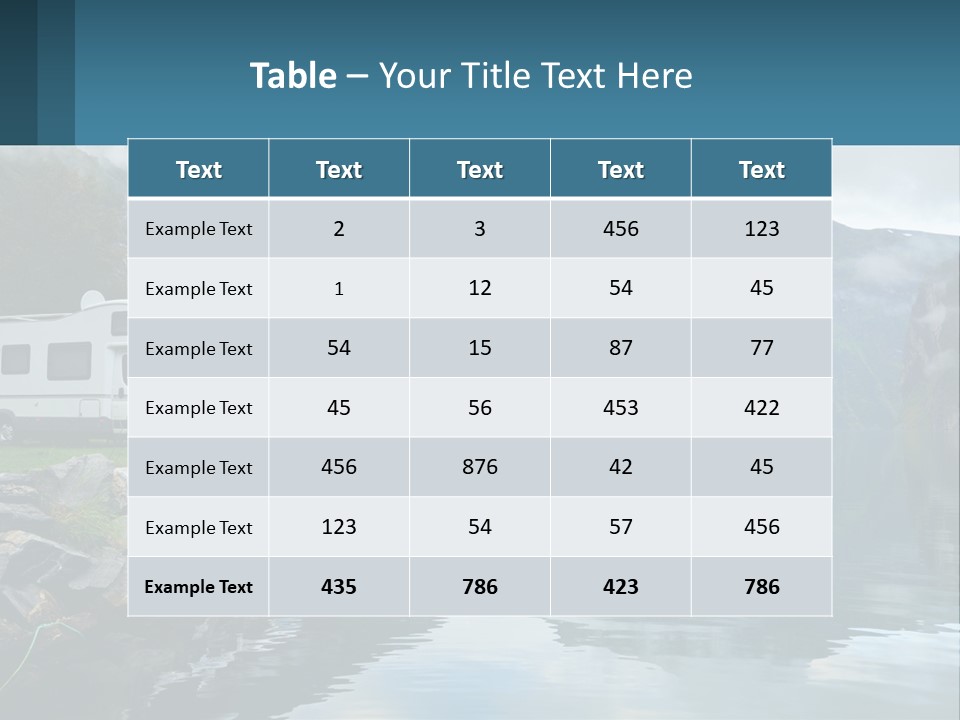 Automobile Geiranger Travel PowerPoint Template
