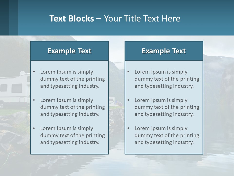 Automobile Geiranger Travel PowerPoint Template
