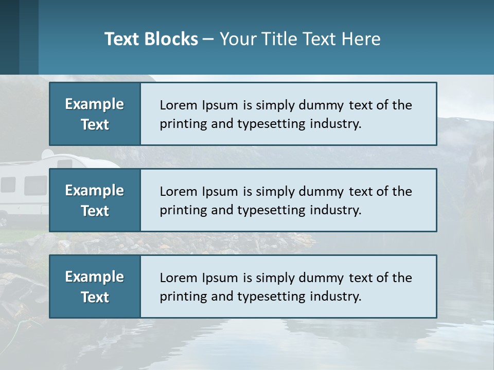 Automobile Geiranger Travel PowerPoint Template