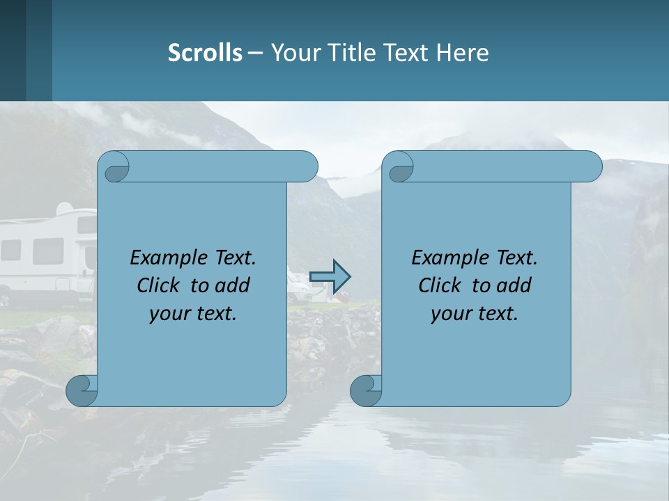 Automobile Geiranger Travel PowerPoint Template