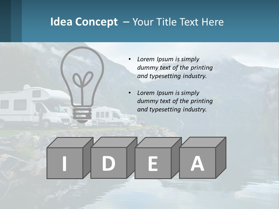 Automobile Geiranger Travel PowerPoint Template