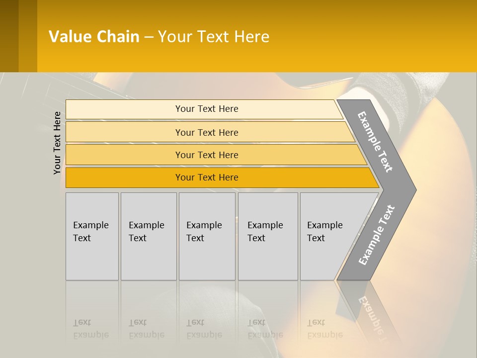 Sixstring Musical Instrument Stringed PowerPoint Template