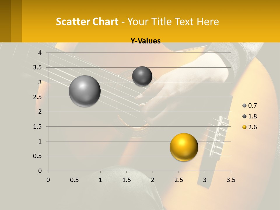 Sixstring Musical Instrument Stringed PowerPoint Template