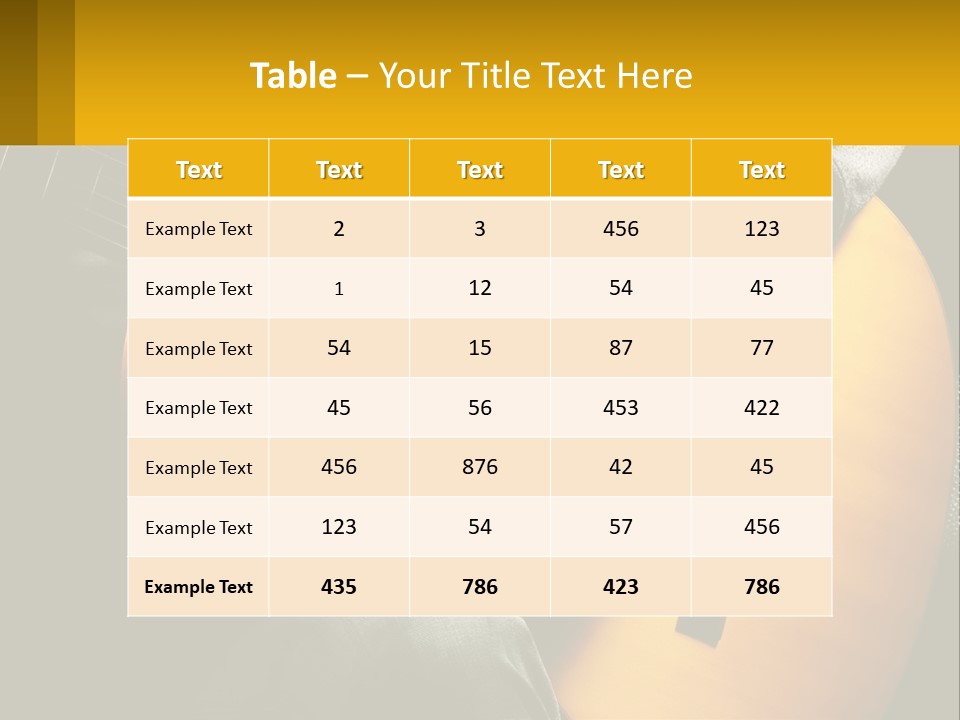 Sixstring Musical Instrument Stringed PowerPoint Template