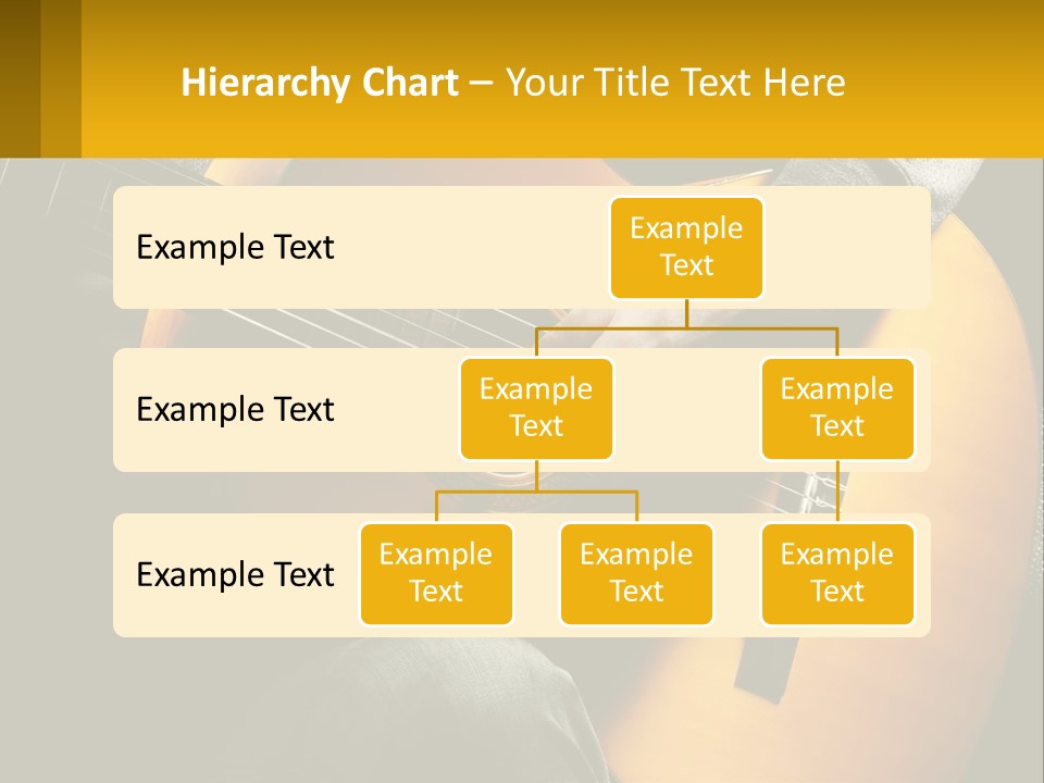 Sixstring Musical Instrument Stringed PowerPoint Template