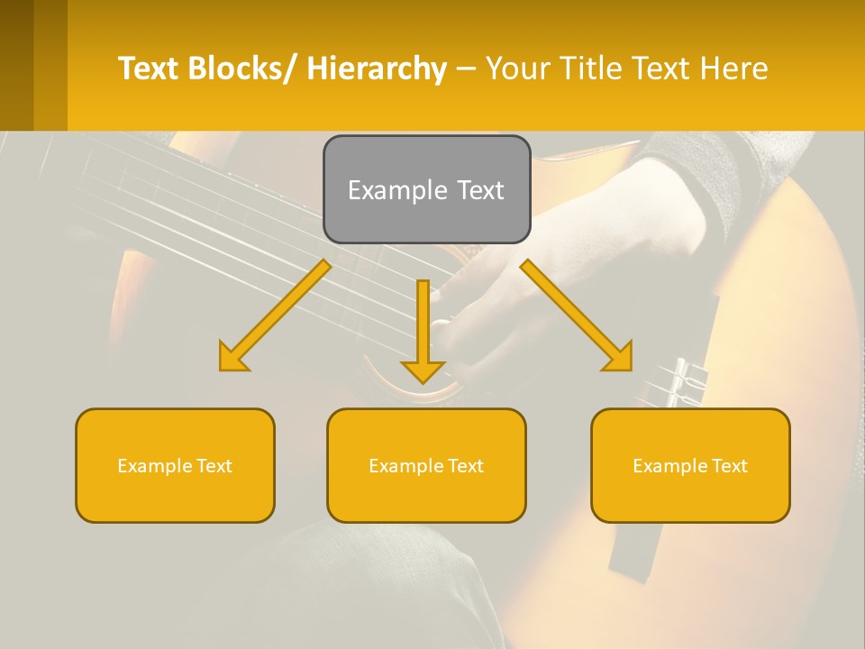 Sixstring Musical Instrument Stringed PowerPoint Template