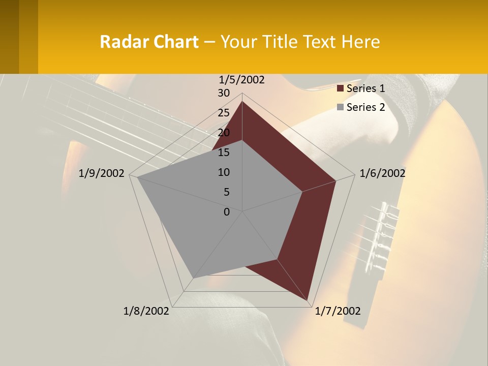Sixstring Musical Instrument Stringed PowerPoint Template