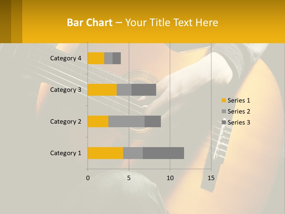 Sixstring Musical Instrument Stringed PowerPoint Template