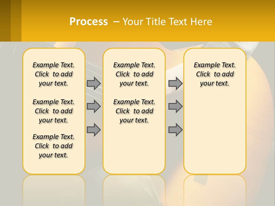 Sixstring Musical Instrument Stringed PowerPoint Template