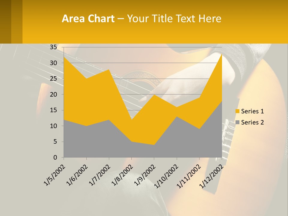 Sixstring Musical Instrument Stringed PowerPoint Template