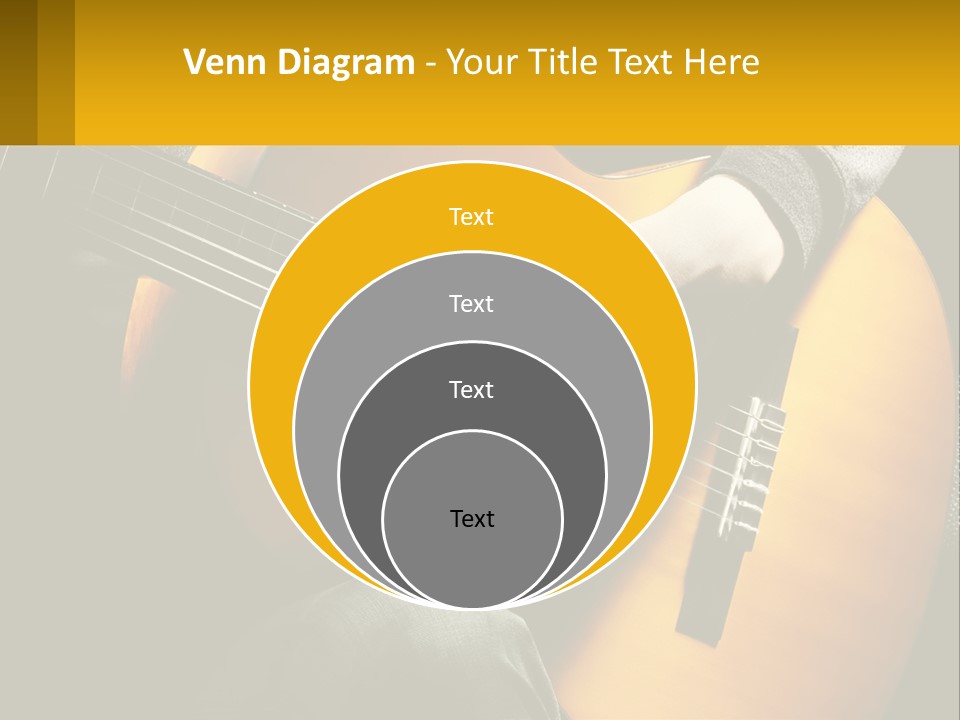 Sixstring Musical Instrument Stringed PowerPoint Template