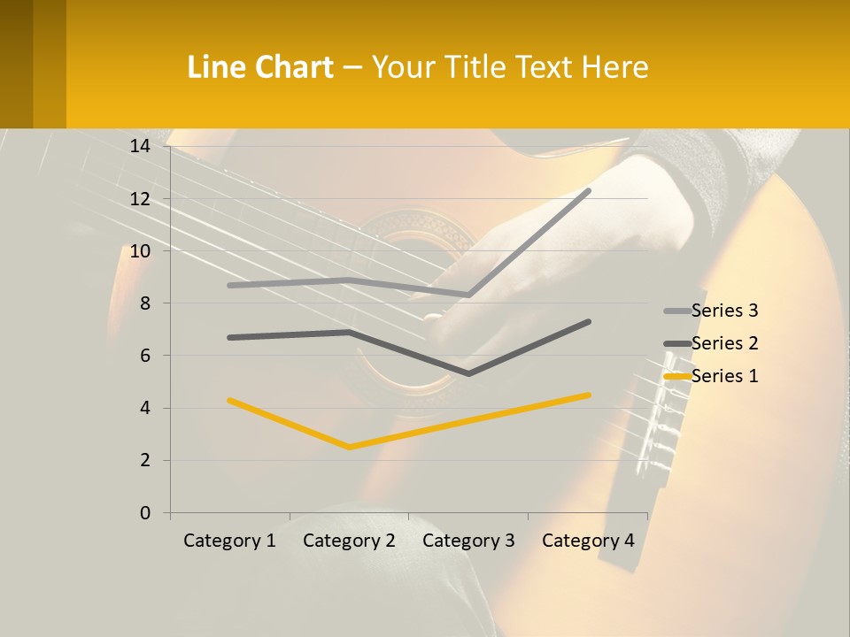 Sixstring Musical Instrument Stringed PowerPoint Template