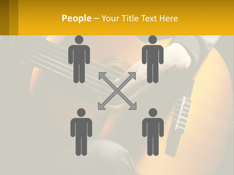 Sixstring Musical Instrument Stringed PowerPoint Template