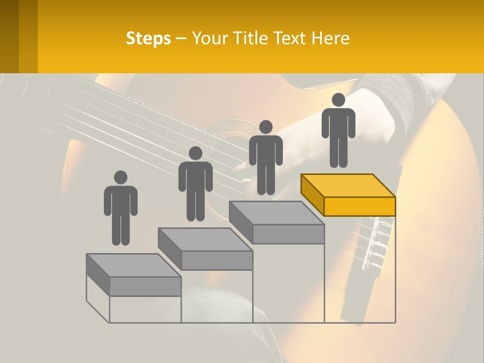 Sixstring Musical Instrument Stringed PowerPoint Template