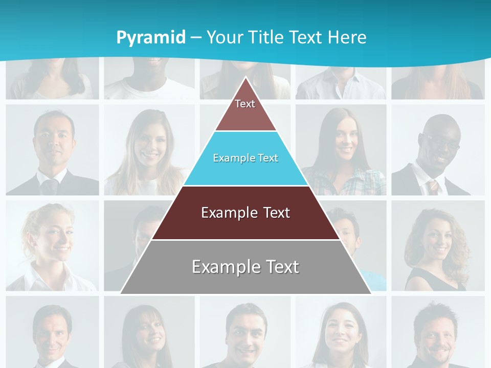 Square Brunette Caucasian PowerPoint Template