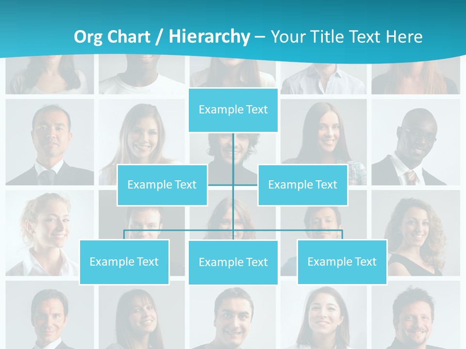 Square Brunette Caucasian PowerPoint Template