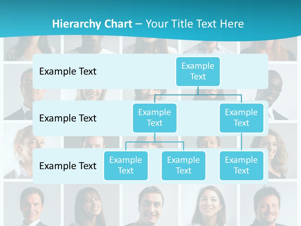 Square Brunette Caucasian PowerPoint Template
