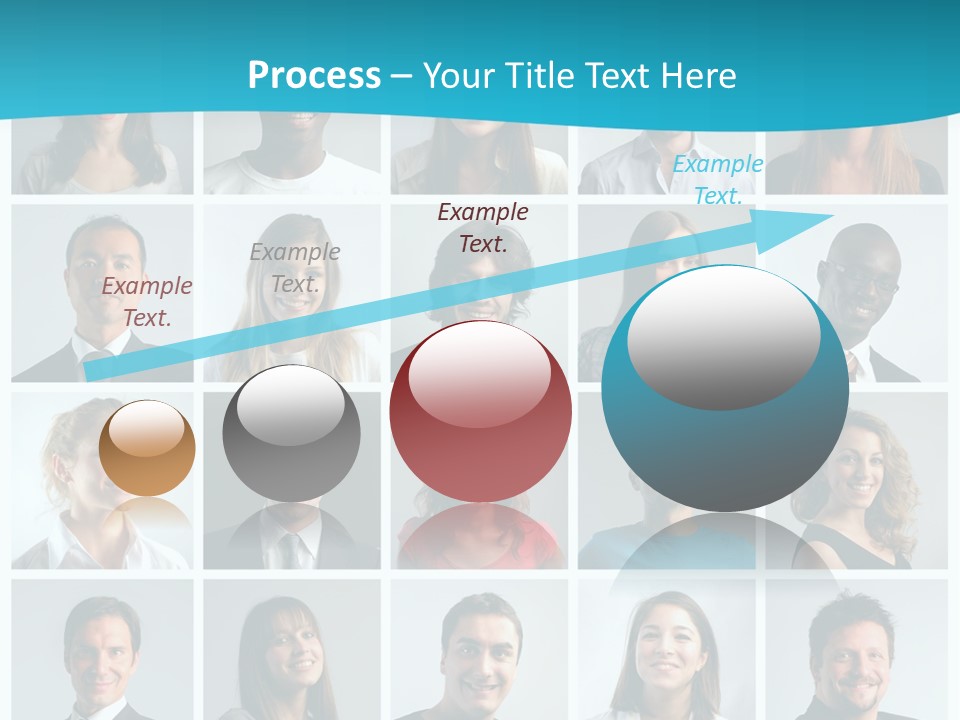 Square Brunette Caucasian PowerPoint Template