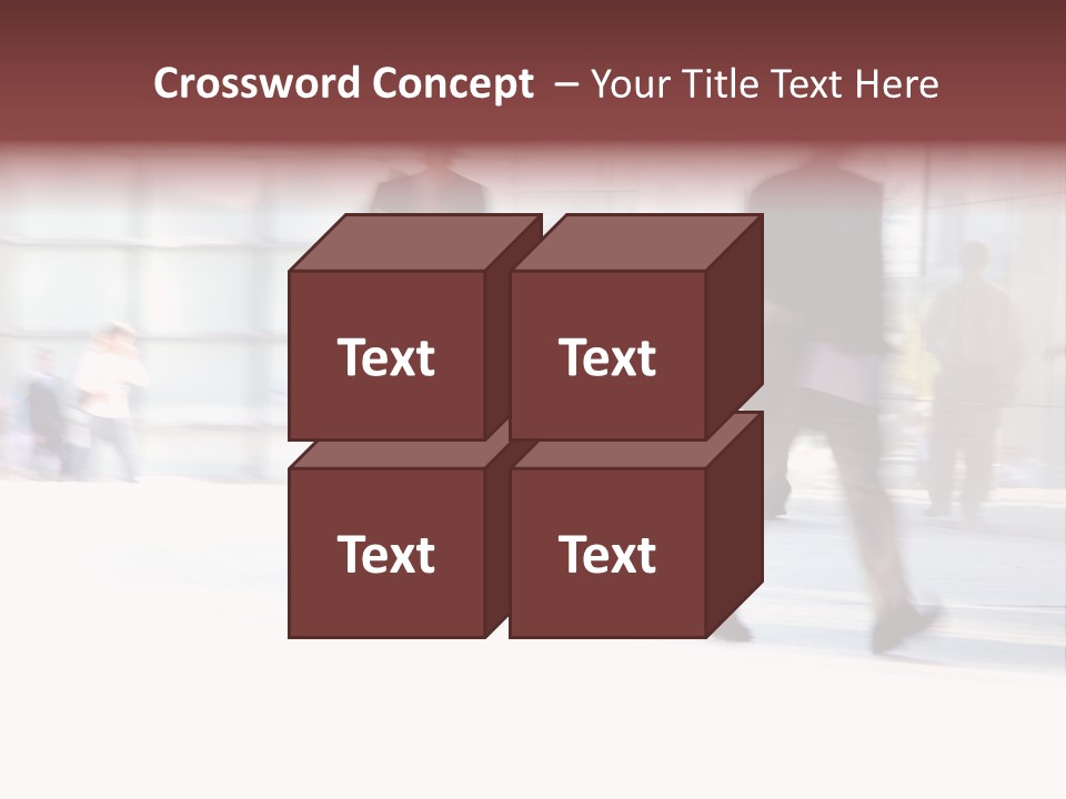 Office Worker European Parliament Caucasian PowerPoint Template