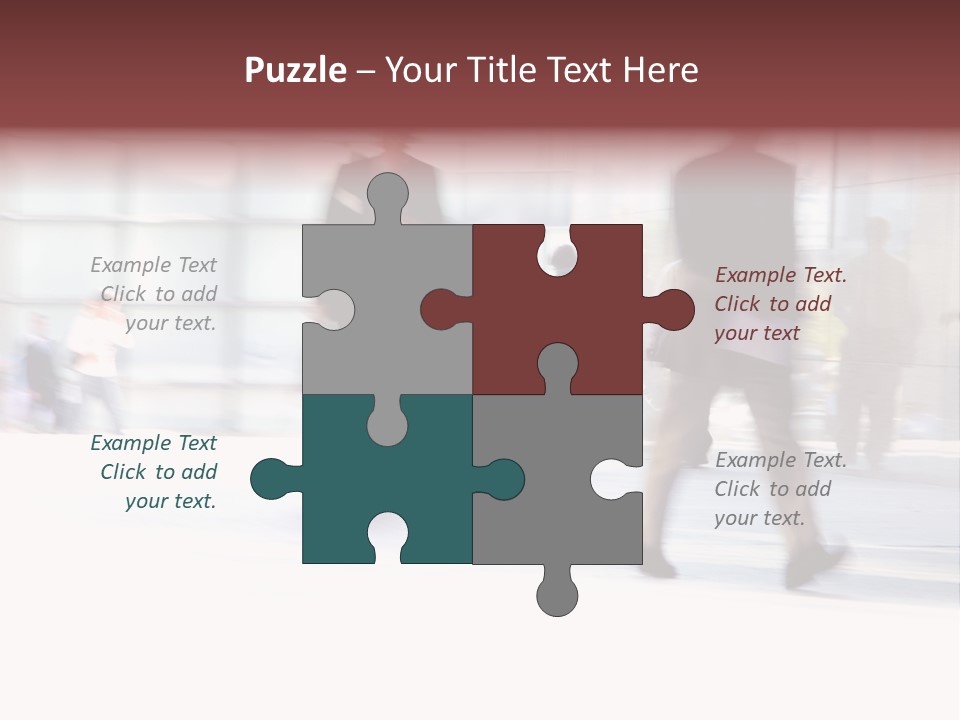 Office Worker European Parliament Caucasian PowerPoint Template