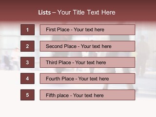Office Worker European Parliament Caucasian PowerPoint Template