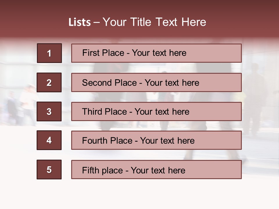 Office Worker European Parliament Caucasian PowerPoint Template