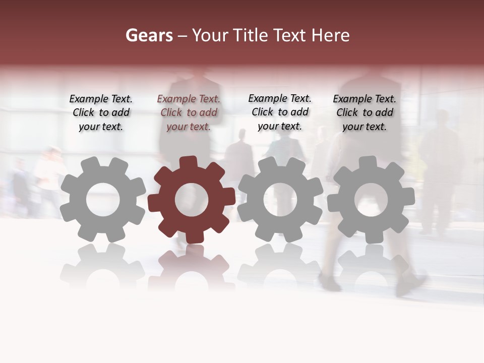 Office Worker European Parliament Caucasian PowerPoint Template