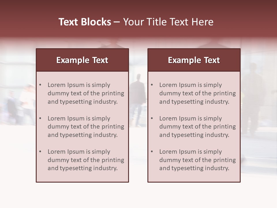 Office Worker European Parliament Caucasian PowerPoint Template
