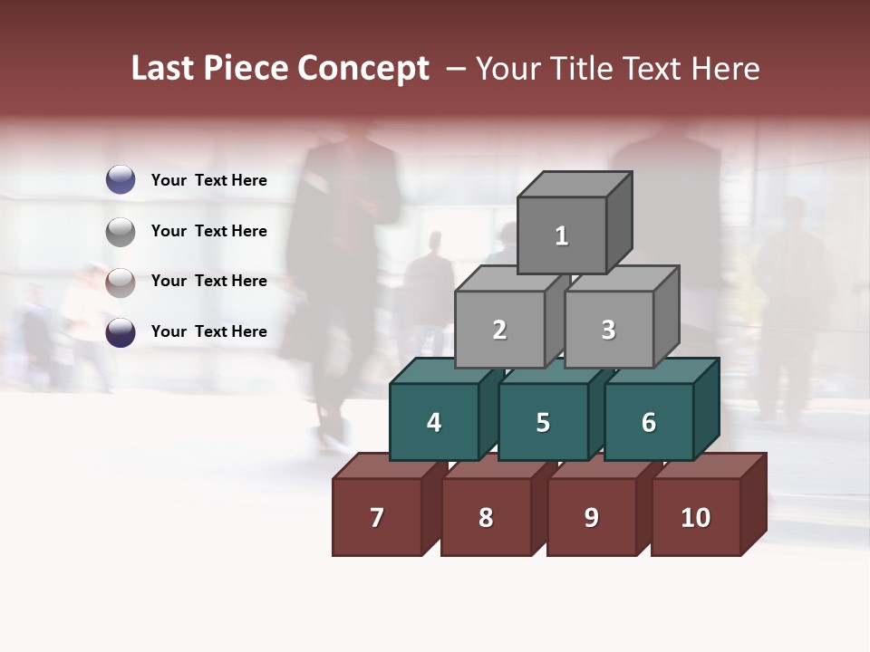 Office Worker European Parliament Caucasian PowerPoint Template