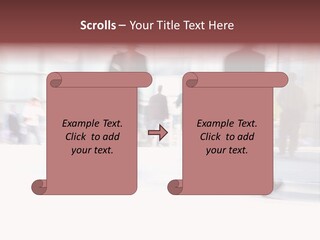 Office Worker European Parliament Caucasian PowerPoint Template