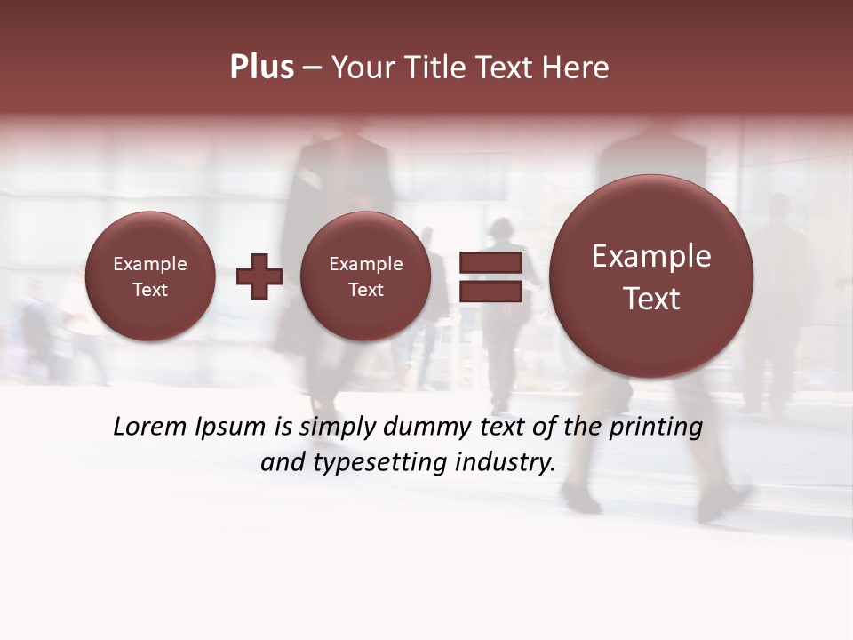 Office Worker European Parliament Caucasian PowerPoint Template